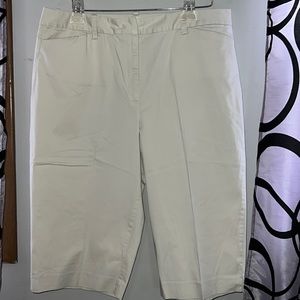 Talbots Cream Bermuda Shorts